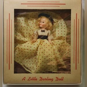 Vintage "A Little Darling Doll" Miss Francs red polka dot dress
In original box